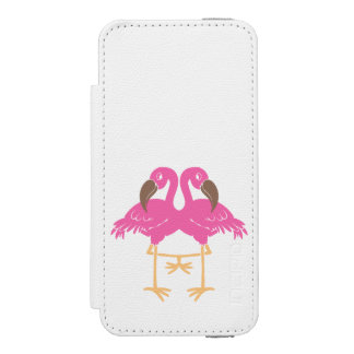 Two dancing flamingos incipio watson™ iPhone 5 wallet case