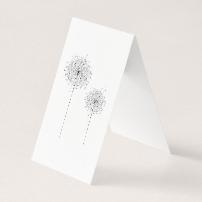 Two Dandelions Business Card (Front)