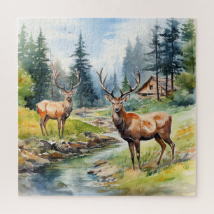 Two Deer Jigsaw Puzzle