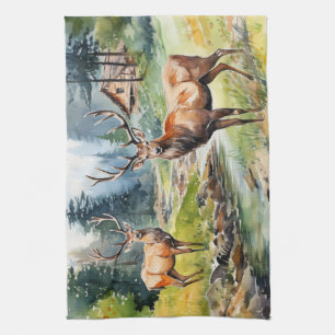 Two Deer Kitchen Towel