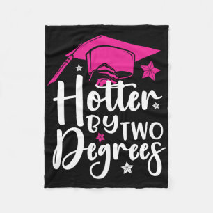 Two Degrees Hotter Graduation 2025 Diploma College Fleece Blanket