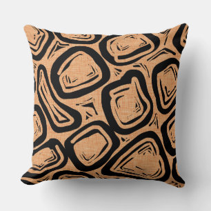 Two Designs Mid Century Modern Snazzy  Throw Pillow