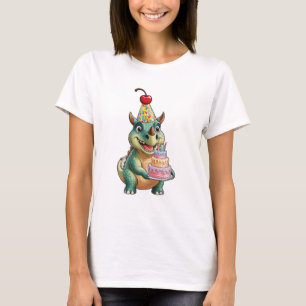 Two dinosaurs dancing like they’re at a party. T-Shirt