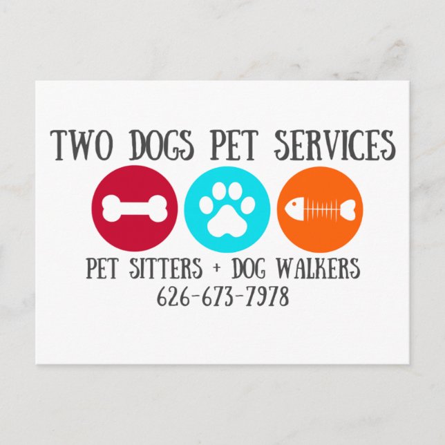 Two Dogs postcards (Front)