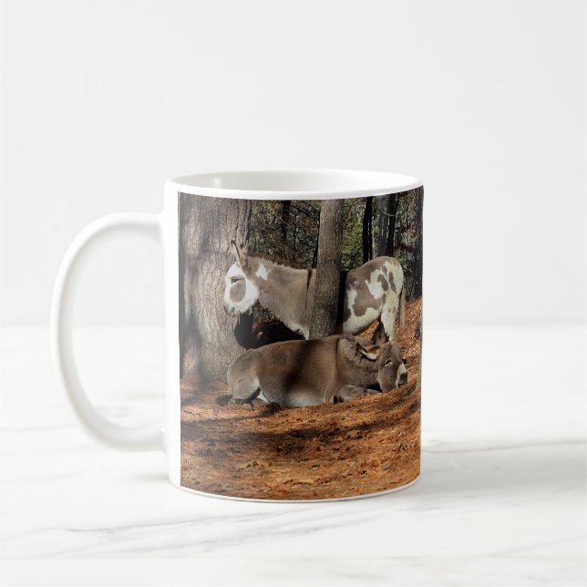 Two Donkeys Coffee Mug (Left)