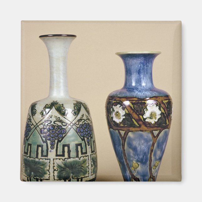 Two Doulton vases by Eliza Simmance, c.1880 Magnet (Front)