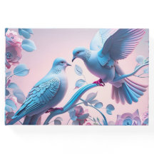 Two doves Flat Thank You Card