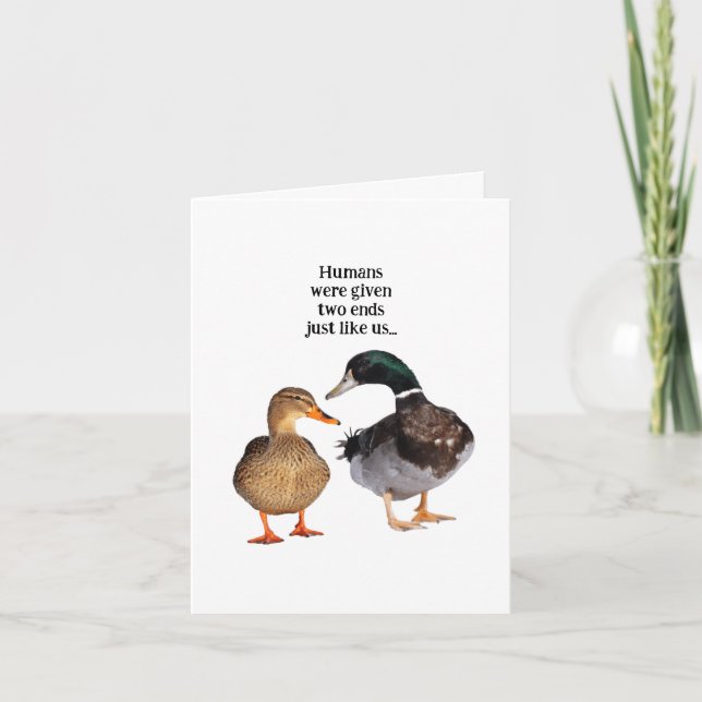 Two Ducks Opinion of Human Behaviour Card (Front)