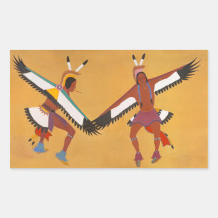 Two Eagle Dancers Sticker