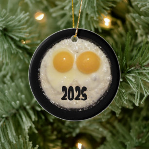 Two Eggs in Cast Iron Frying Pan Ornament