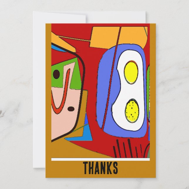 Two eggs Up Abstract (Front)