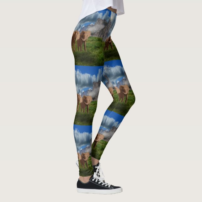Two Elephant Oil Paint, Leggings (Right)