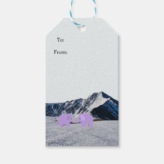 Two Elephants Gift Tags