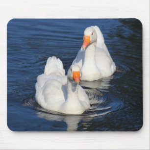Two Emden Geese II Mouse Pad