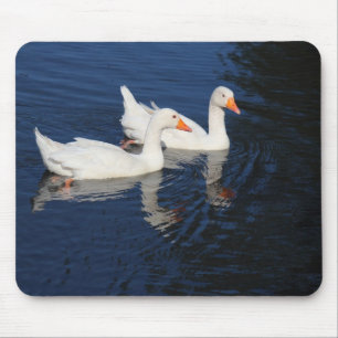 Two Emden Geese Mouse Pad