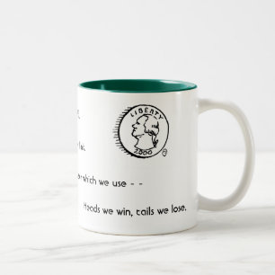 Two Ends With a Common Link Two-Tone Coffee Mug