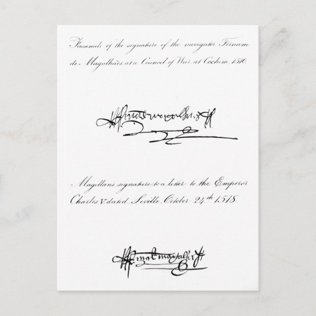 Two Examples of the Signature Postcard (Front)