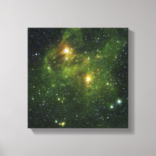 Two extremely bright stars canvas print