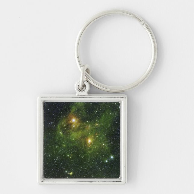Two extremely bright stars keychain (Front)