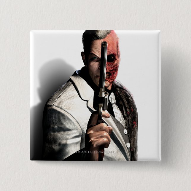 Two-Face 2 Inch Square Button (Front)