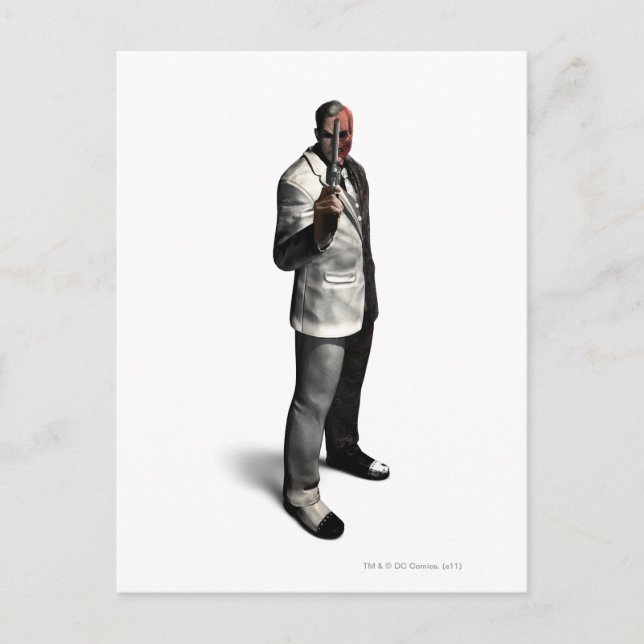 Two-Face Colour Postcard (Front)
