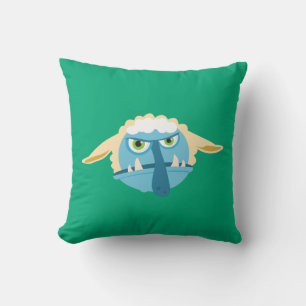 two-faced troll throw pillow