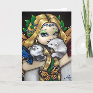 "Two Fae Ferrets" Greeting Card