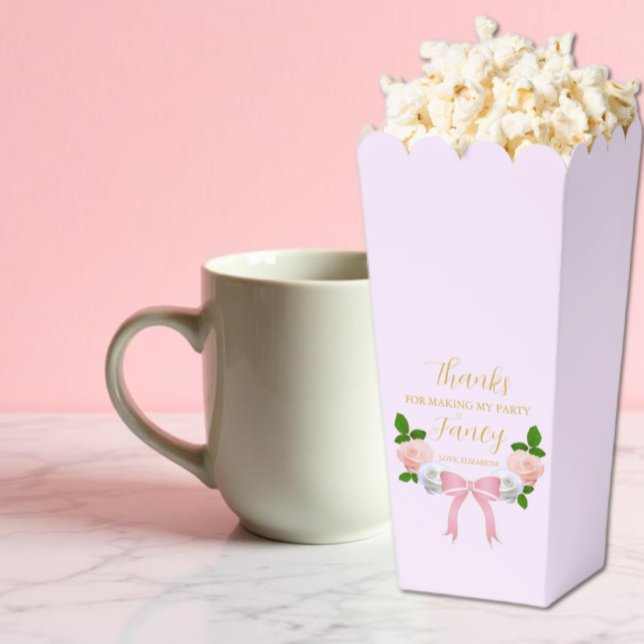 Two Fancy Bow Floral Birthday Favor Box (Creator Uploaded)