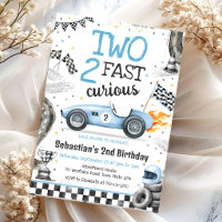 Two Fast 2 Curious Race Car Boy 2nd Birthday