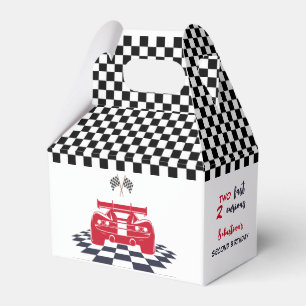 Two fast 2 curious second kids birthday favor box