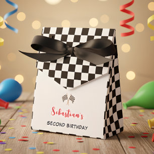 Two fast 2 curious second kids birthday favor box