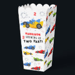 Two Fast 2nd Birthday Kids Racing Cars Custom Favo Favor Box<br><div class="desc">Two Fast 2nd Birthday Kids Racing Cars Personalized Name Custom Party Favour Boxes Popcorn Boxes features your custom text with a colourful racing cars. Fabulous for kids birthday party celebrations. Designed by Evco Studio www.zazzle.com/store/evcostudio</div>