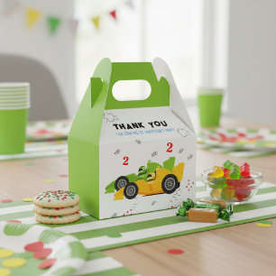 Two Fast 2nd Birthday Kids Racing Cars Name Favor Box