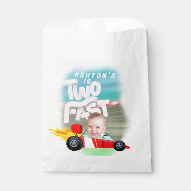 Two Fast Birthday Party Favour Bag (Front)