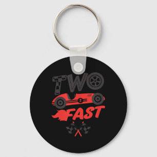 Two Fast, Celebration Racing Automobile, Celebrati Keychain