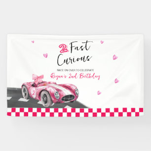 Two Fast Curious Birthday Banner