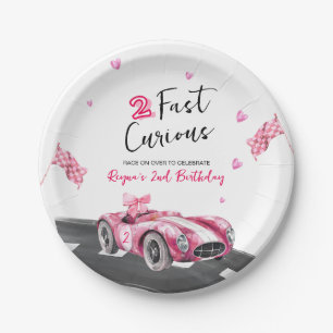 Two Fast Curious Birthday  Paper Plate