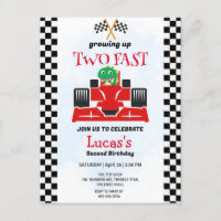 Two Fast Dinosaur Race Car 2nd Birthday Party 