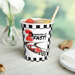 Two Fast Party Race Car 2nd Birthday Party Paper Cups