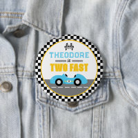 Two Fast Race Car 2nd Birthday Party Favour