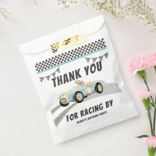 Two Fast Race Car Boy 2nd Birthday Party Favour Bag