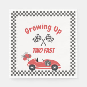 "Two Fast" Red Race Car Lunch Napkins