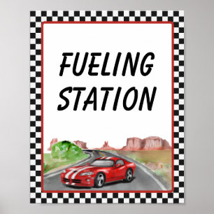 Two Fast Two Curious fuelling Station Poster