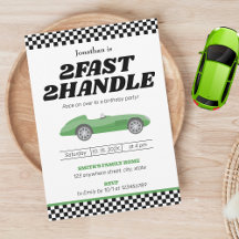 Two Fast Two Handle Boy 2nd Second Birthday Party