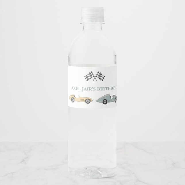 Two Fast Water Bottle Label (Front)