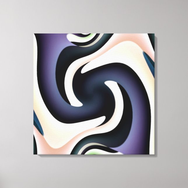 Two Feet Square Abstract Wrapped Canvas (Front)