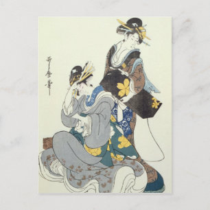 Two Female Figures Postcard