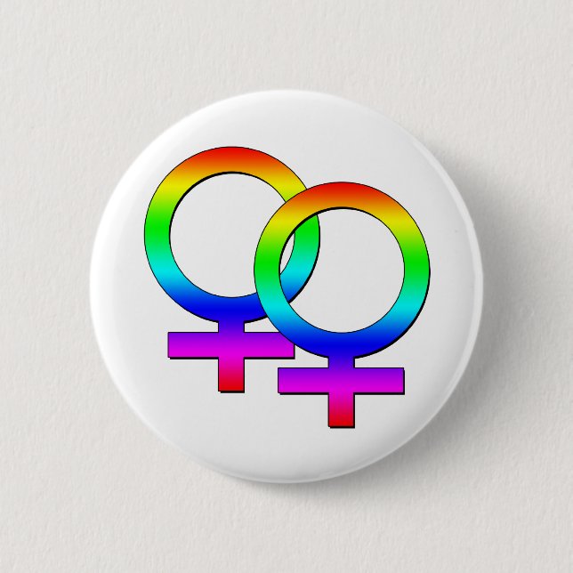 Two Female Signs Button (Front)