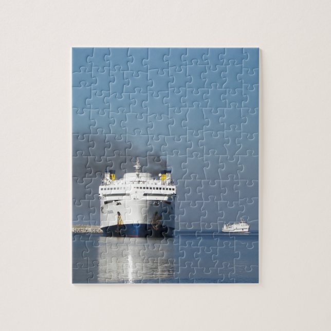 Two Ferries In Greece Jigsaw Puzzle (Vertical)