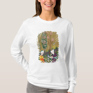 Two Figures Reading and Relaxing in an Orchard T-Shirt